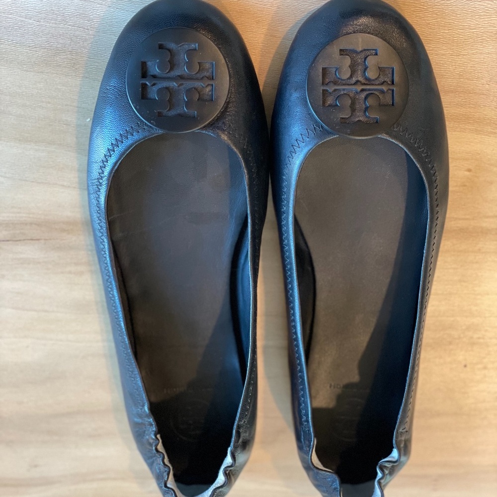TORY BURCH MINNIE TRAVEL BALLET FLAT WITH LOGO